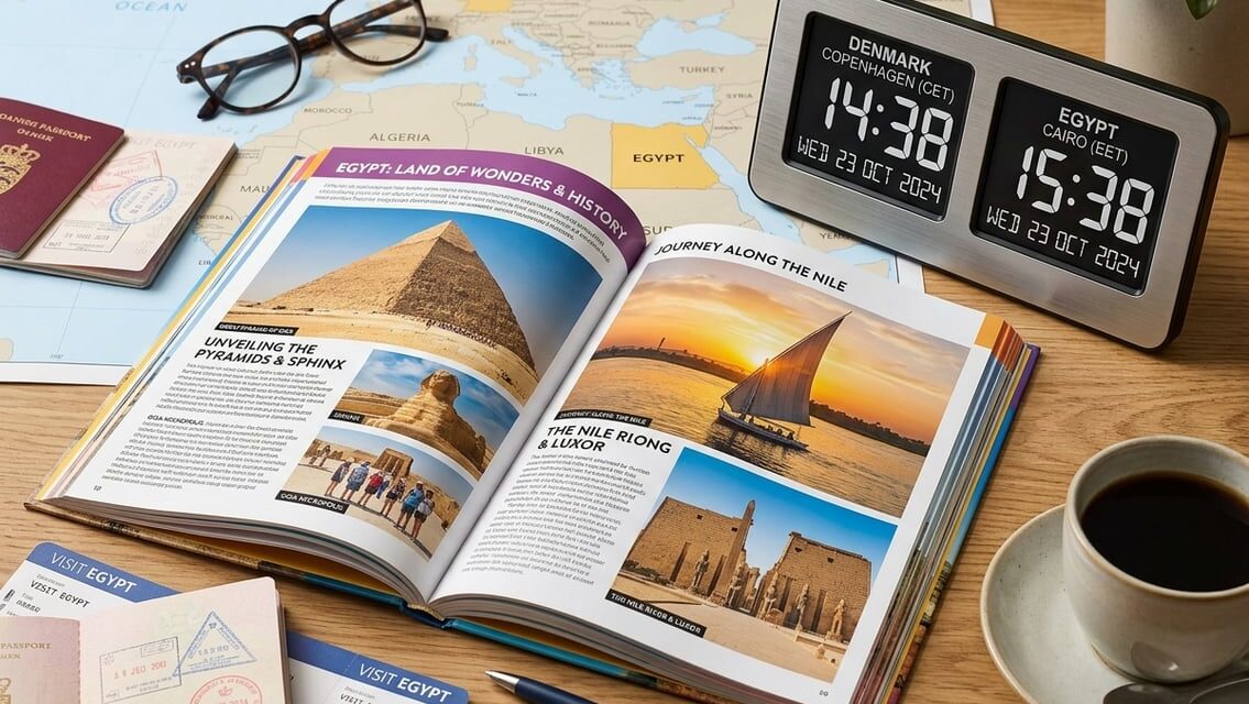 Guide til Egypten og tidsforskel fra Danmark