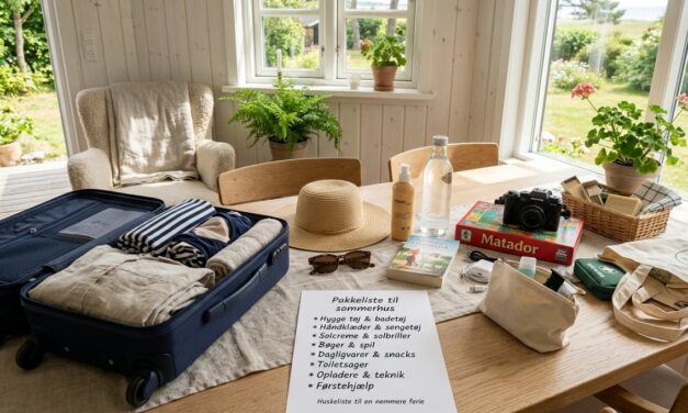 Pakkeliste til sommerhus – huskeliste til en nemmere ferie